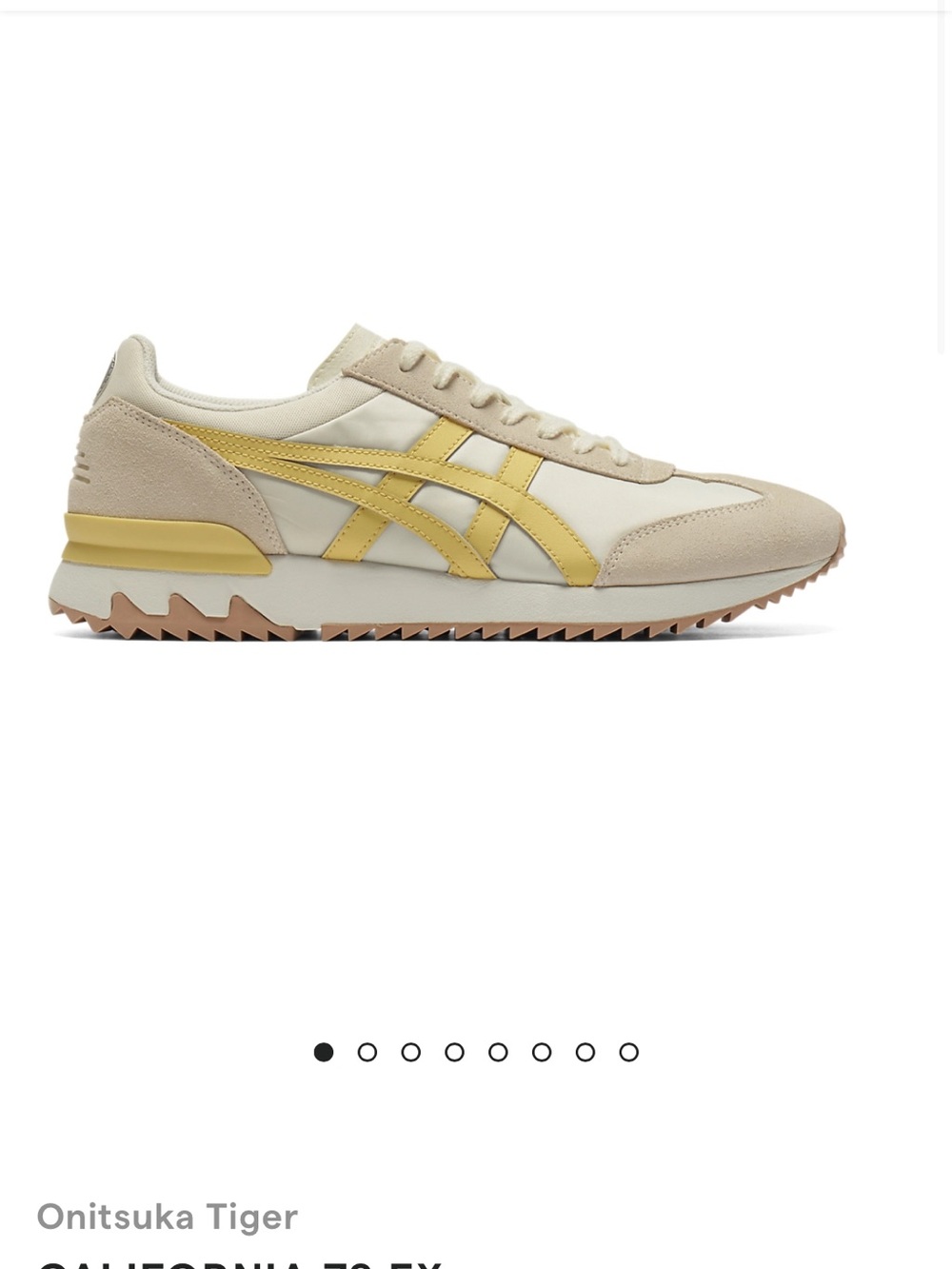 Onitsuka Tiger by Asics Cream and Yellow Women's Runner Sneakers